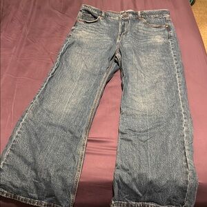 LOFT Wide Leg Jeans in Light Blue